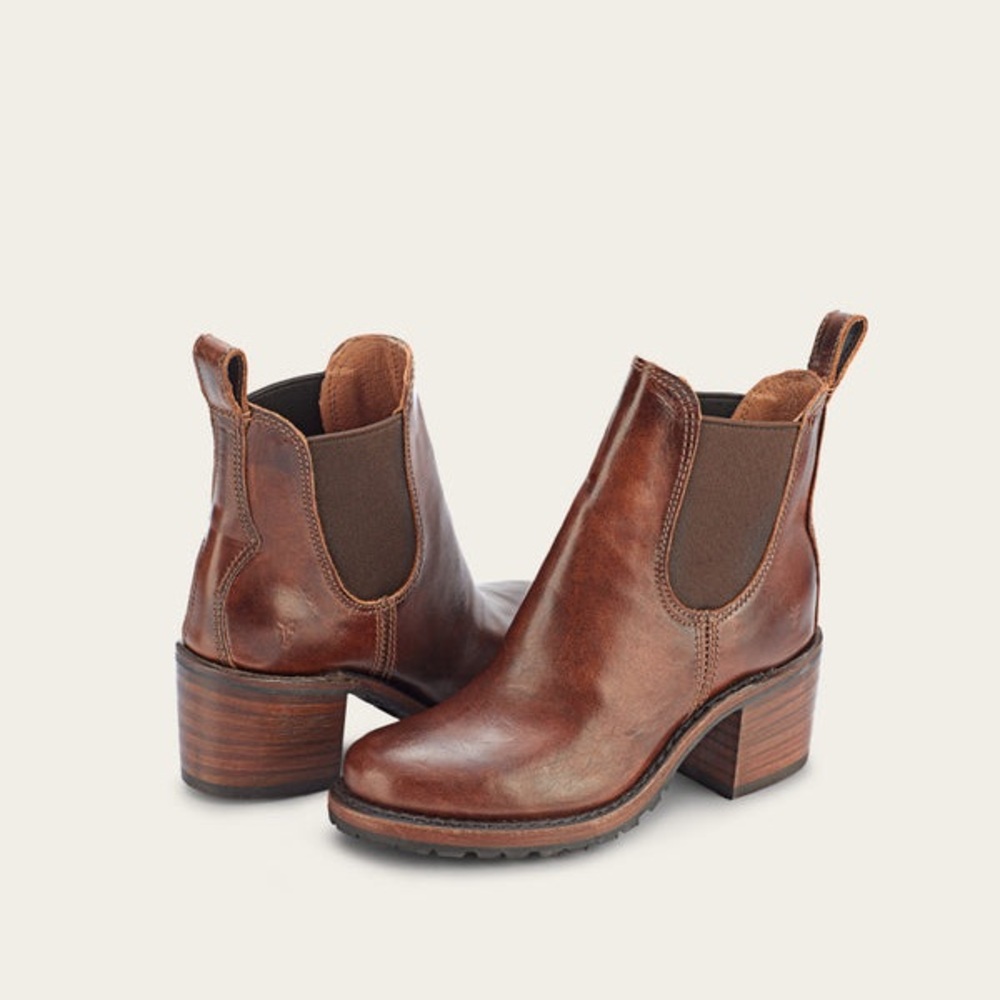 Brown Leather Ankle Boots
